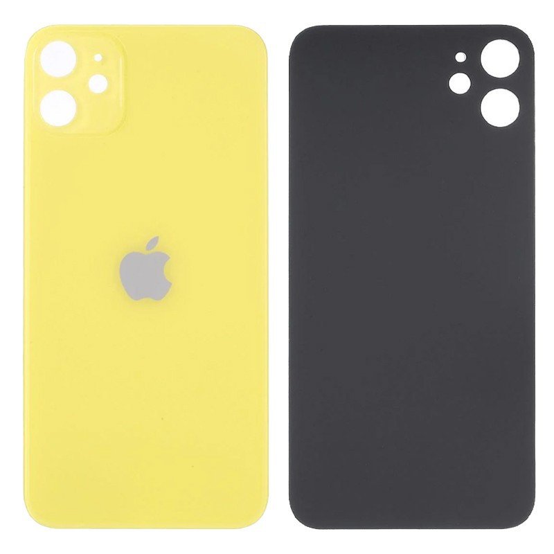 Vitre arrière iPhone 11 jaune - remplacement dos iPhone 11