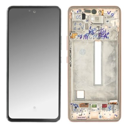 Écran complet de remplacement Super AMOLED pêche pour Galaxy A53 5G, face avant