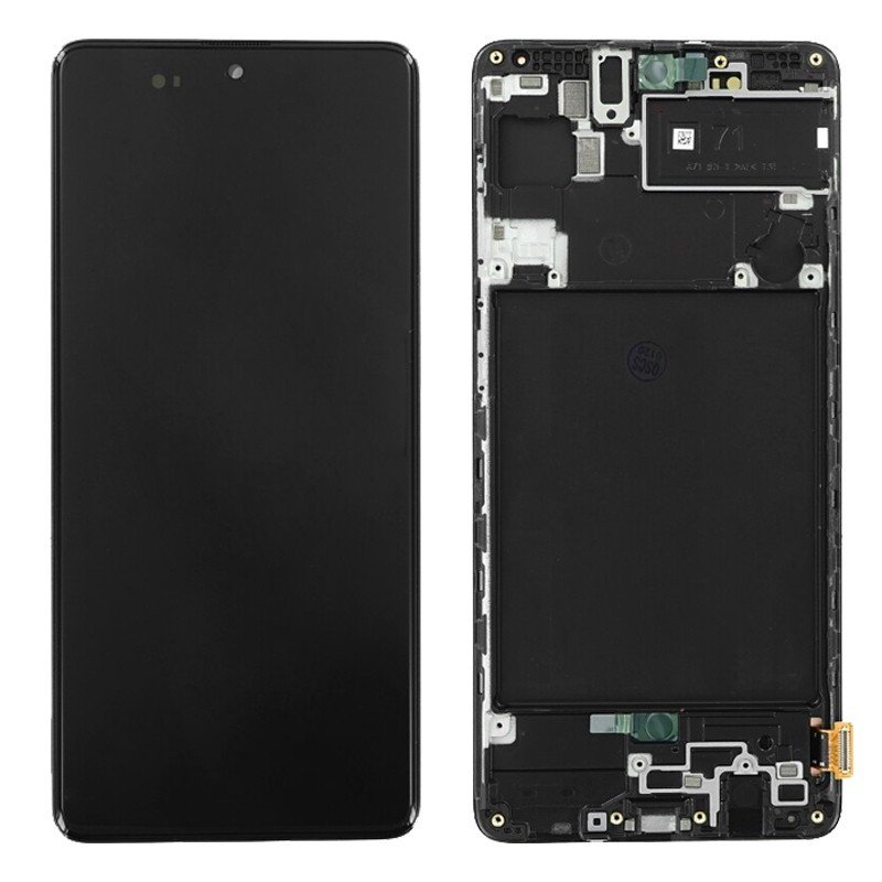 Écran Complet Samsung Galaxy A71 Noir Original Super AMOLED