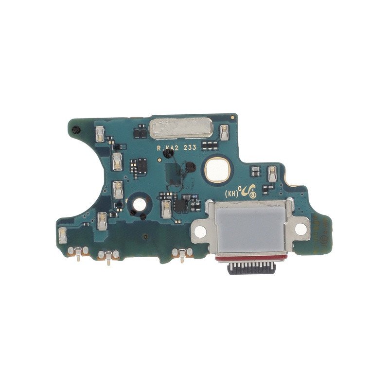 Connecteur USB‑C pour Galaxy S20 vu de face avec contacts métalliques