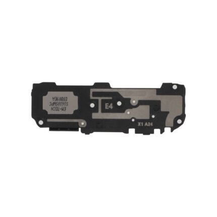 Module haut-parleur externe posé sur fond blanc, connecteur visible et membrane intacte