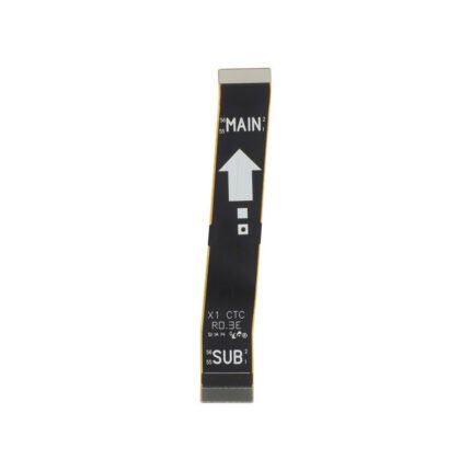 vue macro du connecteur d'une nappe flexible pour smartphone