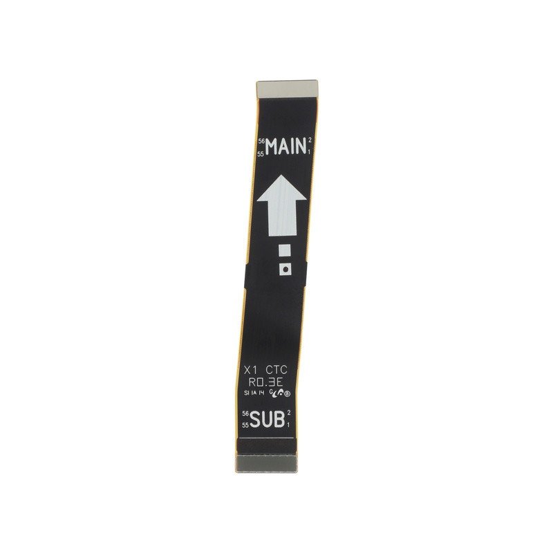 vue macro du connecteur d'une nappe flexible pour smartphone