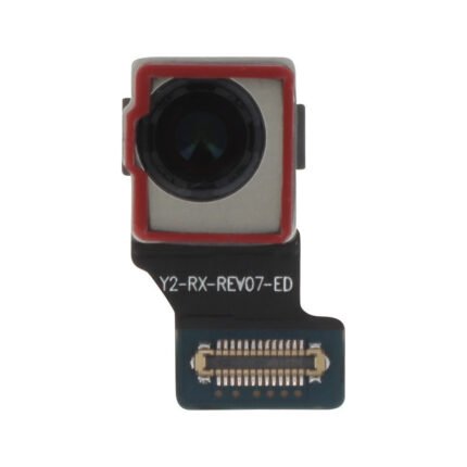 Module caméra téléobjectif 10MP Samsung Galaxy S20 Plus présenté en gros plan sur fond blanc