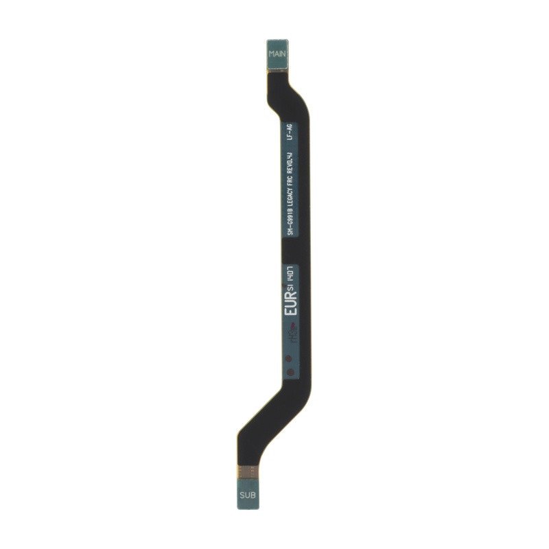 Vue macro de la nappe FRC avec connecteurs et pistes imprimées