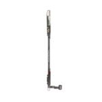Nappe bouton Power posée sur fond blanc montrant la flexibilité et le connecteur doré