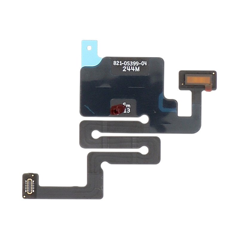 vue rapprochée de la nappe flexible et du connecteur du capteur de proximité
