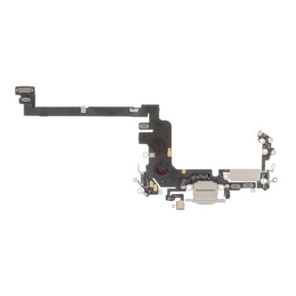 Connecteur de charge assemblé avec nappe argent pour iPhone 17 Pro, vue générale