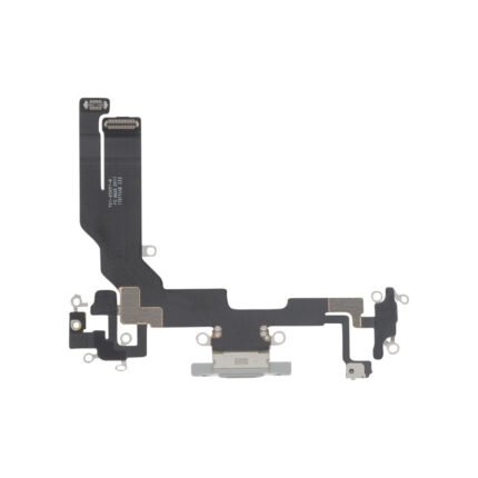 Vue rapprochée des broches et du port USB‑C sur la nappe, détail de finition